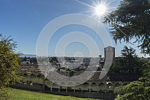 A panoramic view of Udine