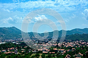 View of the city of Cetinje, Montenegro