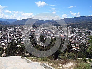 View of the city of Chachapoyas, Chachapoyas, Amazonas, Peru, South America