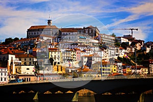 View of the city Coimbra Portugal