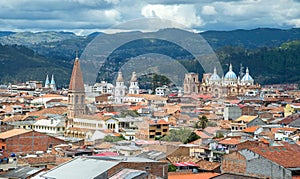 View of the city of Cuenca, Ecuador photo