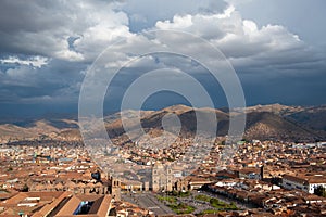 A view of the city of Cusco, Peru