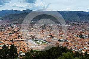 View of the City of Cuzco, in Peru