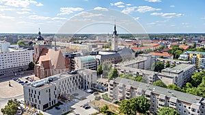 view of the city dessau in east germany