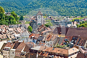 View of the city of Freiburg in Germany