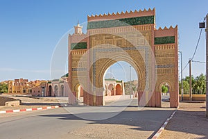 View of the city gate of Rissani