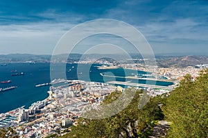 View of the city of Gibraltar