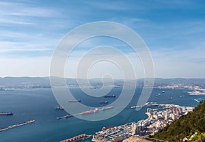 View of the city of Gibraltar