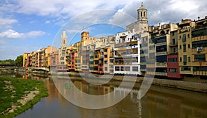 View of the city of Girona, Spain