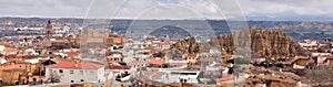 View of the city of Guadix from the viewpoint of the caves photo