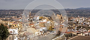 View of the city of Guadix from a viewpoint, Granada, Spain photo