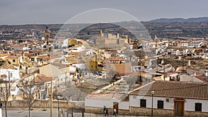 View of the city of Guadix from a viewpoint, Granada, Spain photo