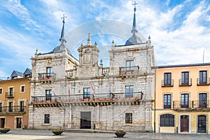 View at the City hall building of Ponferrada in Spain