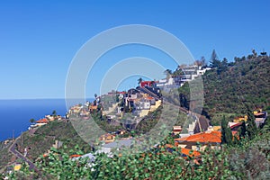 View of the city from the hillside