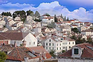 View of the city of Hvar, Croatia