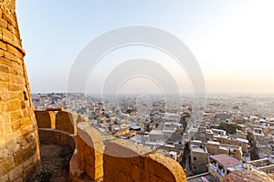 View at the city of Jaisalmer from Jaisalmer fortress, Rajasthan, India