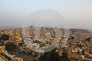 View at the city of Jaisalmer from Jaisalmer fortress, Rajasthan, India