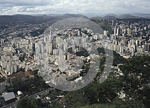View of the city of Juiz de Fora, Minas Gerais, Brazil.