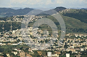 View of the city of Juiz de Fora, Minas Gerais, Brazil.