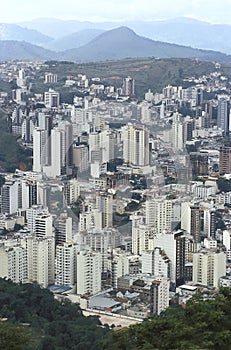 View of the city of Juiz de Fora, Minas Gerais, Brazil.