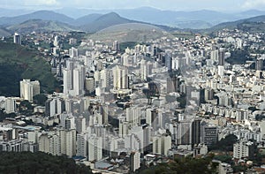 View of the city of Juiz de Fora, Minas Gerais, Brazil. photo