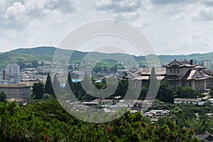 View of the city of Kaesong, North Korea.