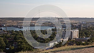 View of the city of Kerch, Crimea in summer