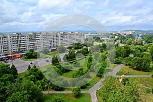 View of the city of Komsomolsk-on-Amur, Russia photo