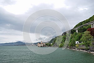 View of the city of Lake Geneva