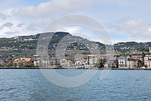 View of the city of Lake Geneva