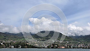 View of the city of Lake Geneva