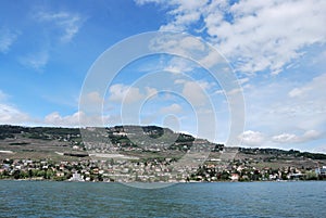 View of the city of Lake Geneva