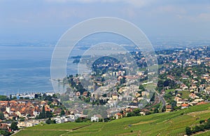 View on city of Lausanne