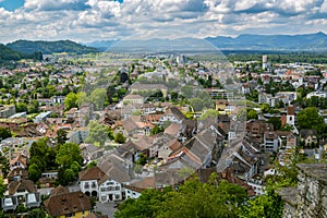 View on city of Lenzburg in Switzerland