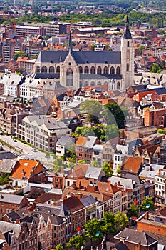 View of the city of Malines (Mechelen)