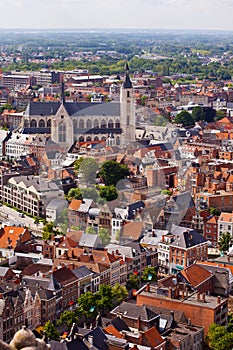 View of the city of Malines (Mechelen)