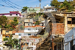 View of the city of Manzanillo, Mexico. Mexican Riviera