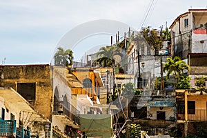 View of the city of Manzanillo, Mexico. Mexican Riviera