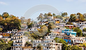 View of the city of Manzanillo, Mexico. Mexican Riviera