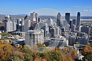 The view of the city of Montreal photo