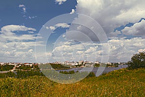 View of the city of Nizhny Tagil from the top of the mountain