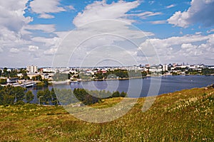 View of the city of Nizhny Tagil from the top of the mountain