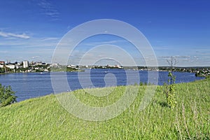 View of the city of Nizhny Tagil from the top of the mountain