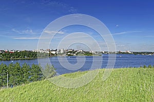 View of the city of Nizhny Tagil from the top of the mountain