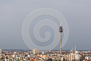 View of the city from the observation deck