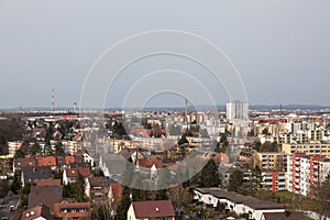 View of the city from the observation deck