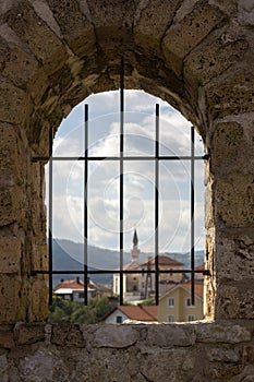 View at the city from the old fortress, Travnik, Bosnia and Herzegovina