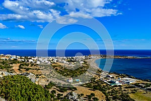 View of the city of Paleochora