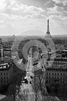 View of the city of Paris in France