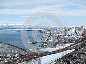 View of the city of Petropavlovsk-Kamchatsky from the observation deck